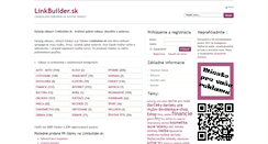 Desktop Screenshot of linkbuilder.sk